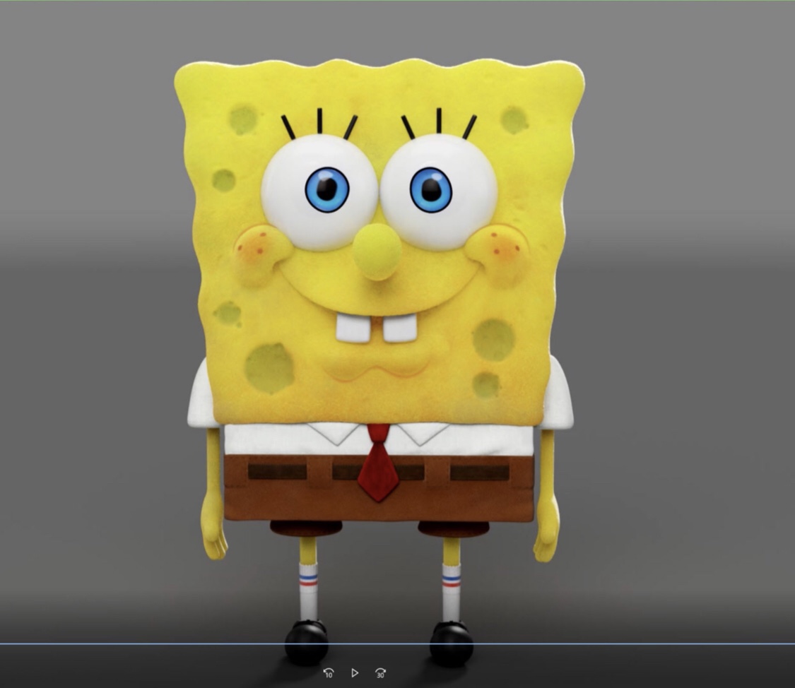 Sponge перевод. Спанч Боб 3d модель. Губка Боб моделька. Will Hughes 3d Spongebob.